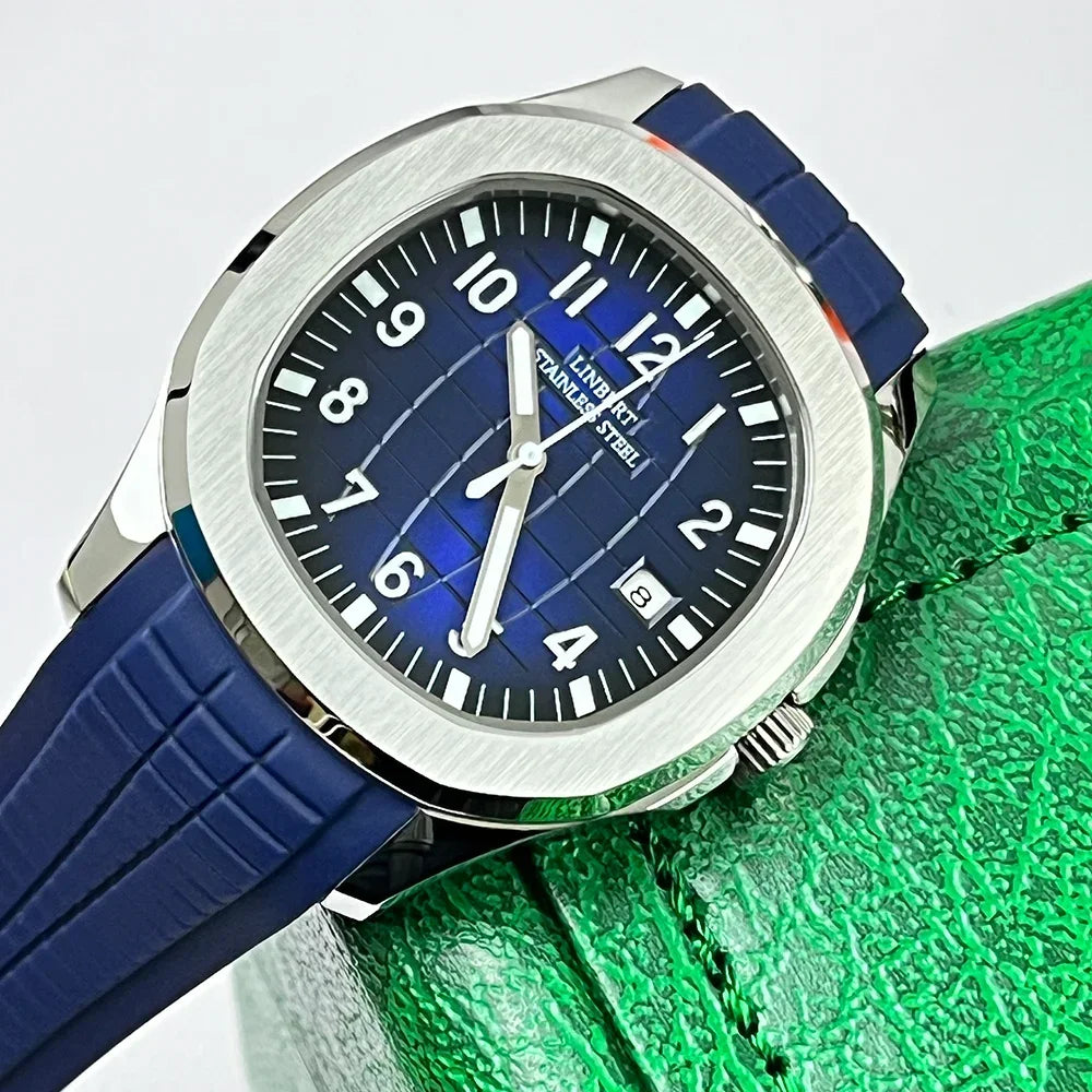 LINBERT | Montre Automatique Homme — Acier Inoxydable, Lumineux & Waterproof